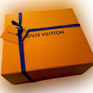 Authentic Louis Vuitton Shopping Bag and Box with Empty Gift Tag
